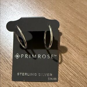 Primrose Sterling Silver Hoop Earrings
